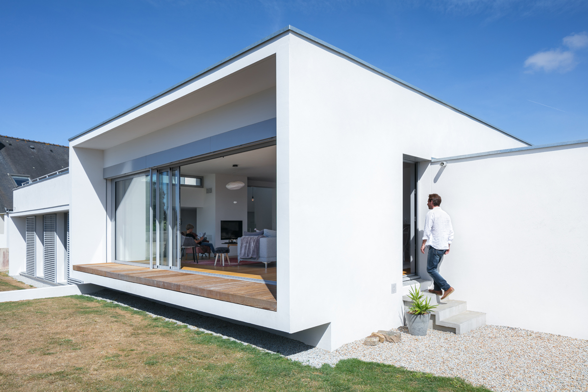  MAISON L  construction d'une maison individuelle Ere Architecture - Architecte Quimperlé - Finistère