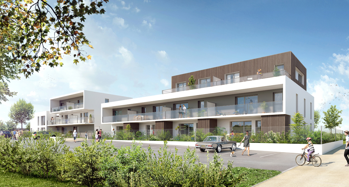  LENN SEC'H  construction de 20 logements sociaux locatifs Ere Architecture - Architecte Quimperlé - Finistère
