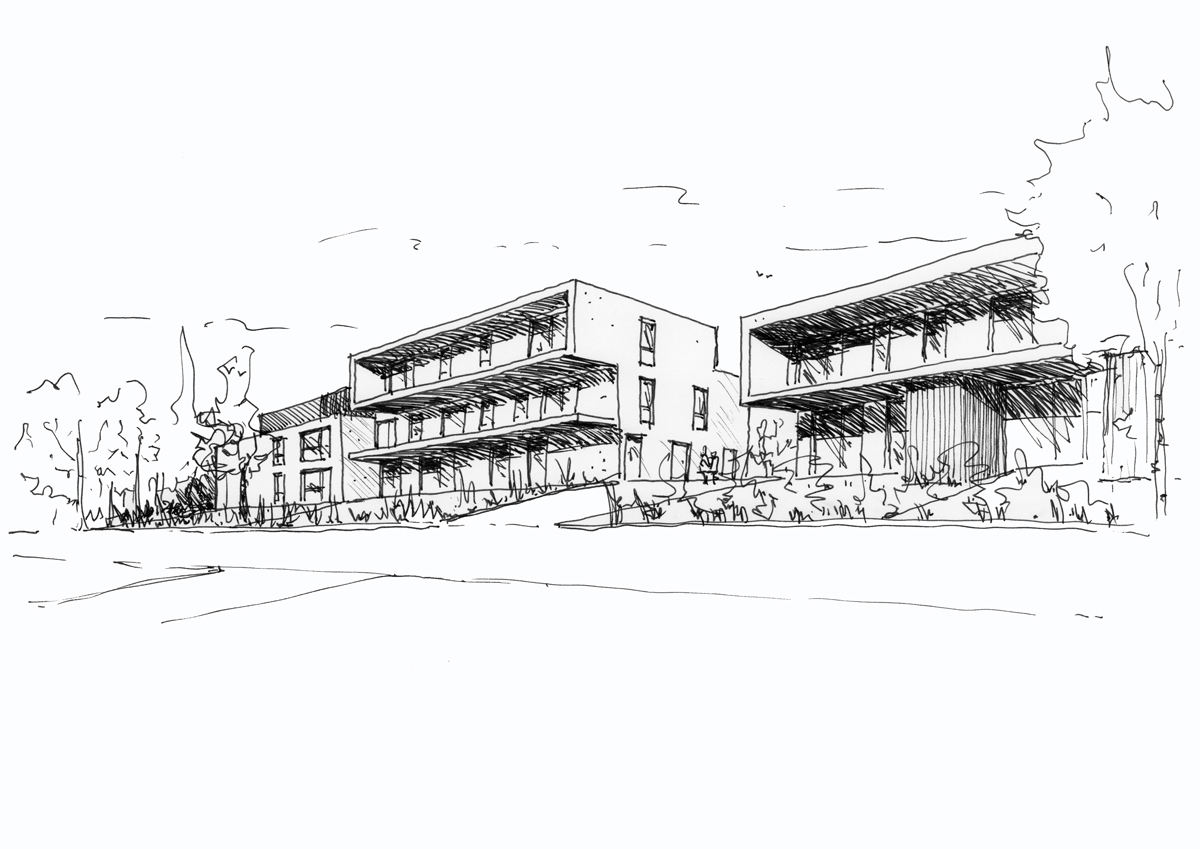 LENN SEC'H  construction de 20 logements sociaux locatifs Ere Architecture - Architecte Quimperlé - Finistère